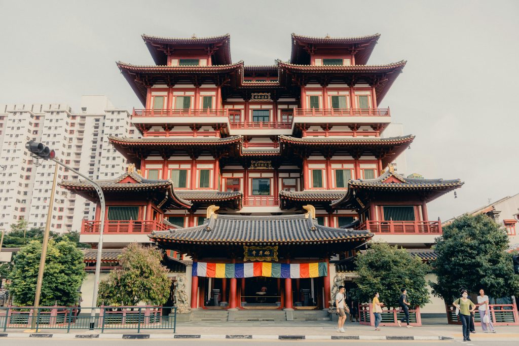 Buddha Tooth Relic Temple and Museum facade.