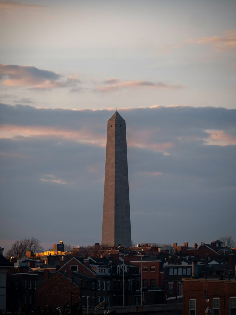 Bunker Hill Monument in Charlestown Boston